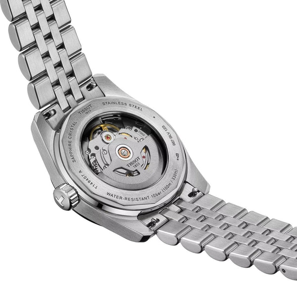 Tissot Men's PR516 Powermatic 80 Black Dial Bracelet Watch