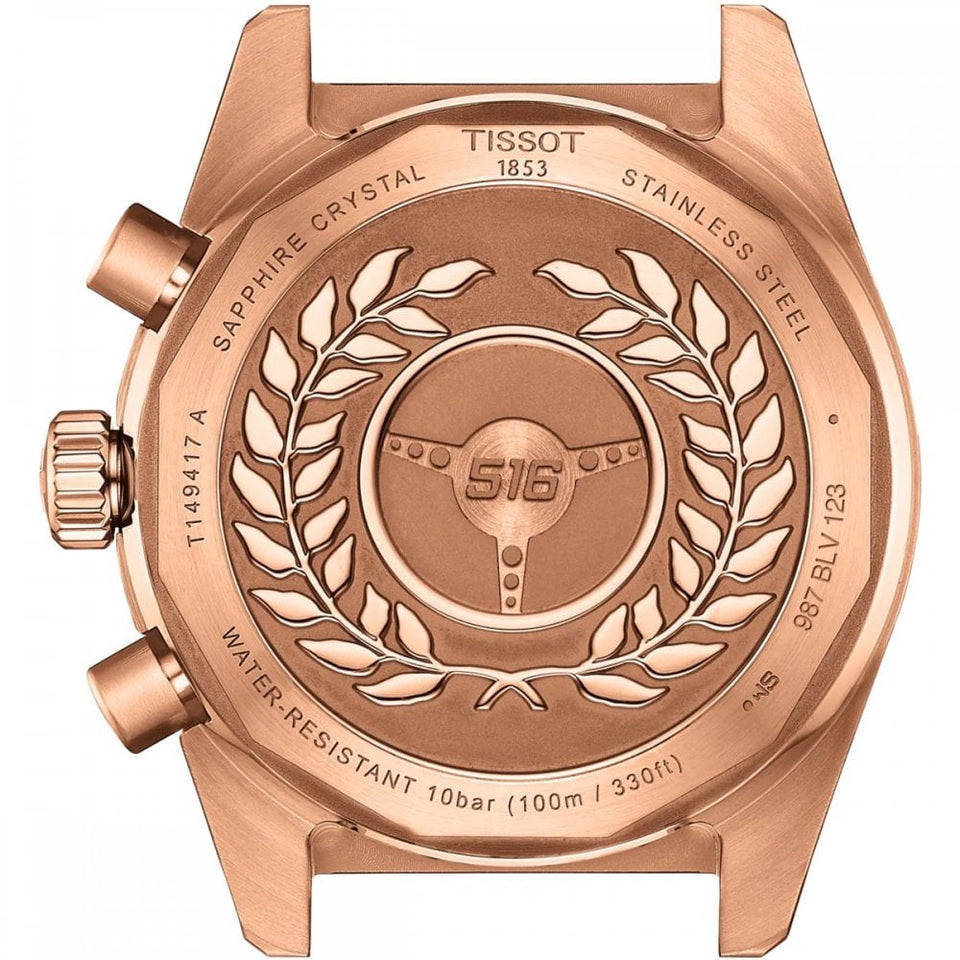 Tissot Men's PR516 Rose PVD Chronograph Watch
