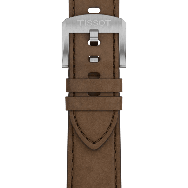 Tissot Men's PRC 100 39mm Brown Strap Solar Quartz Watch