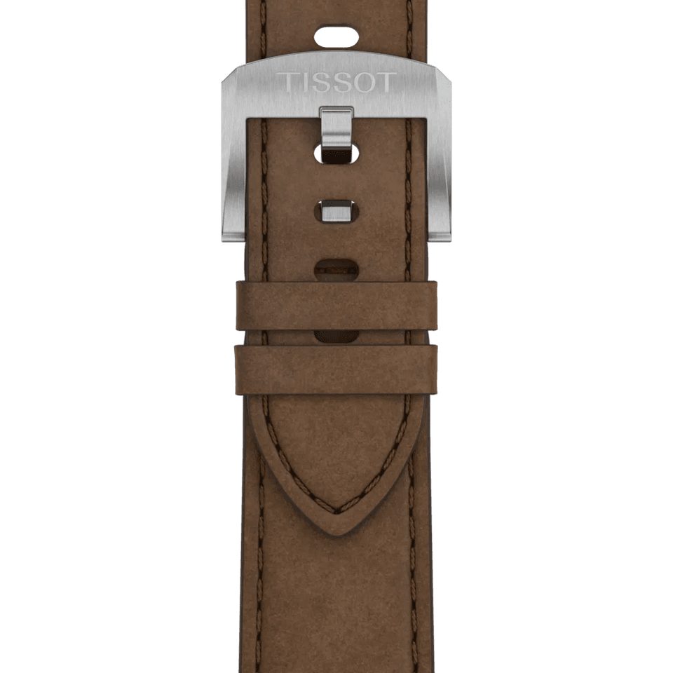 Tissot Men's PRC 100 39mm Brown Strap Solar Quartz Watch
