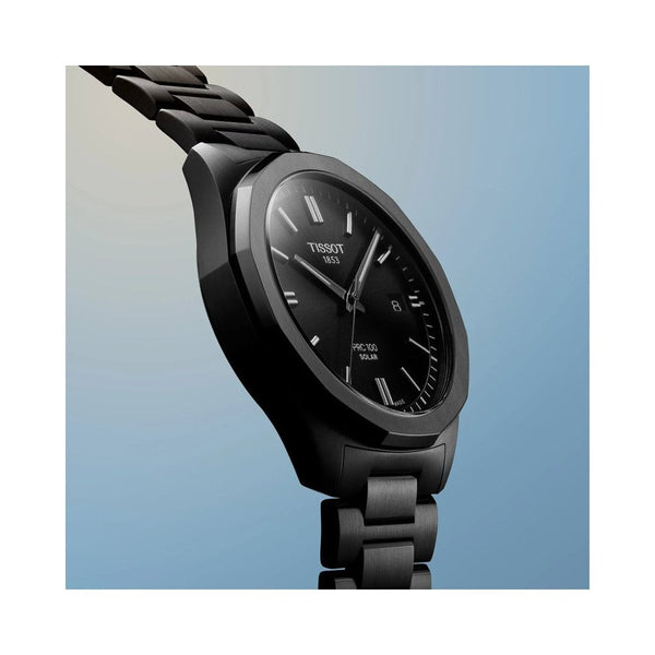 Tissot Men's PRC 100 39mm Solar Quartz Bracelet Watch