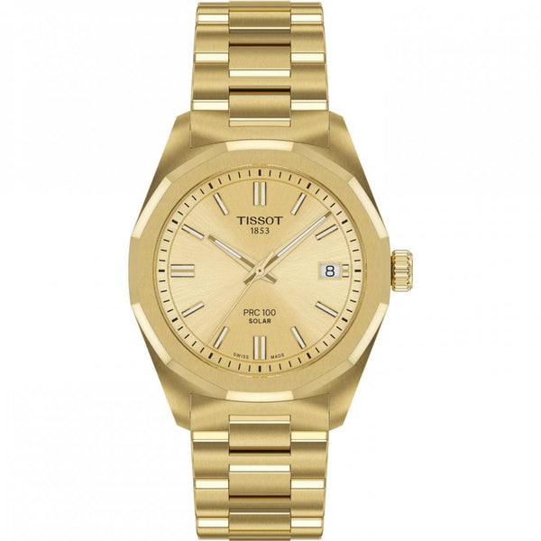 Tissot Ladies PRC 100 Gold PVD Solar Watch