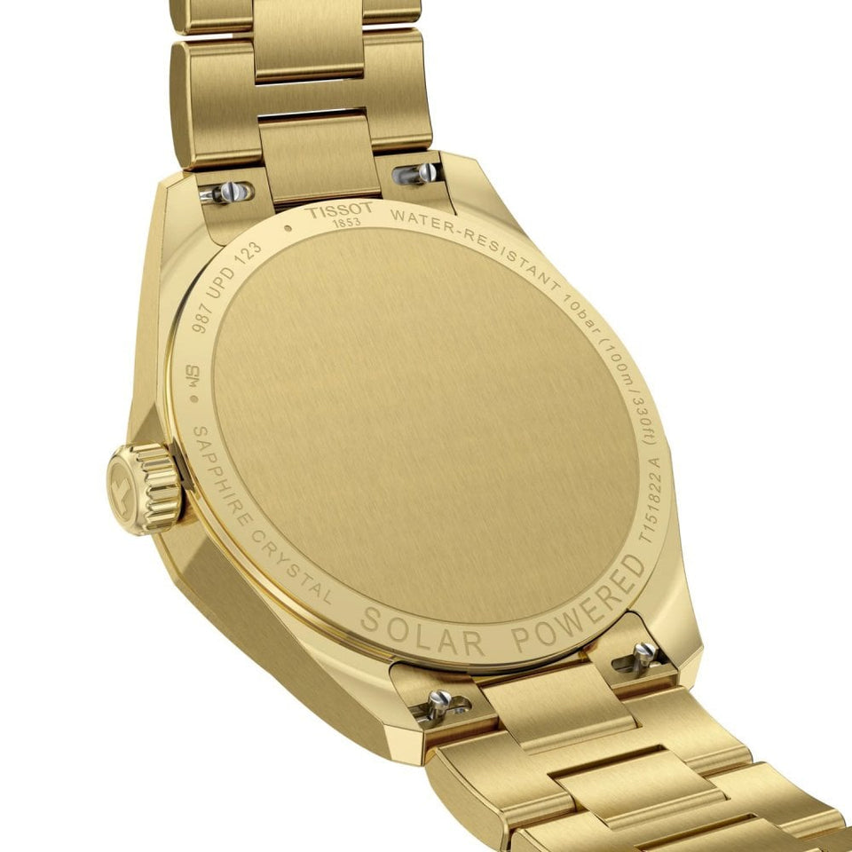 Tissot Ladies PRC 100 Gold PVD Solar Watch