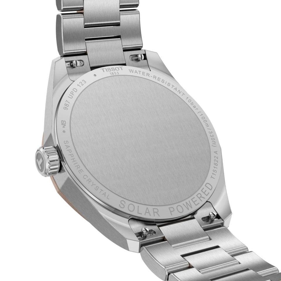 Tissot Men's PRC 100 Solar 34mm Rose & Silver Watch