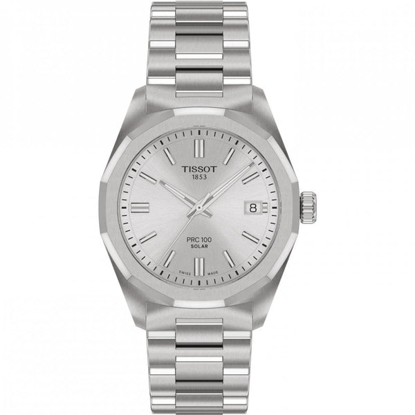 Tissot Ladies PRC 100 Solar 34mm Steel Watch