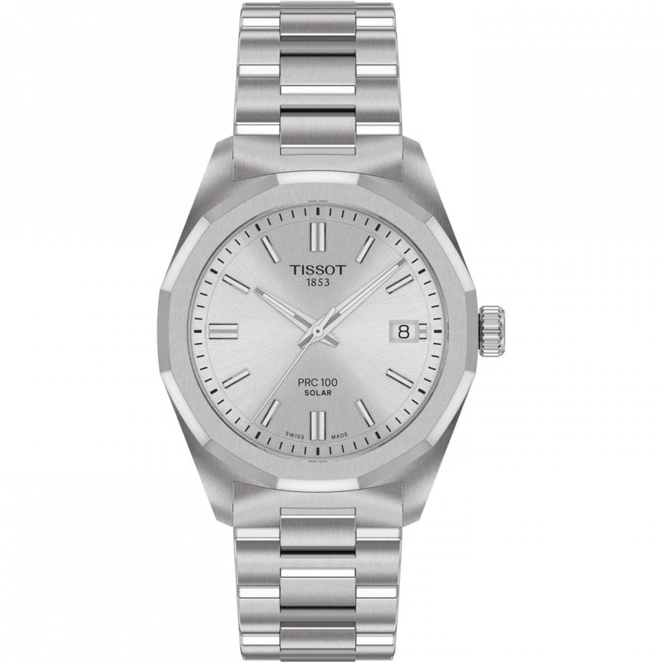 Tissot Ladies PRC 100 Solar 34mm Steel Watch
