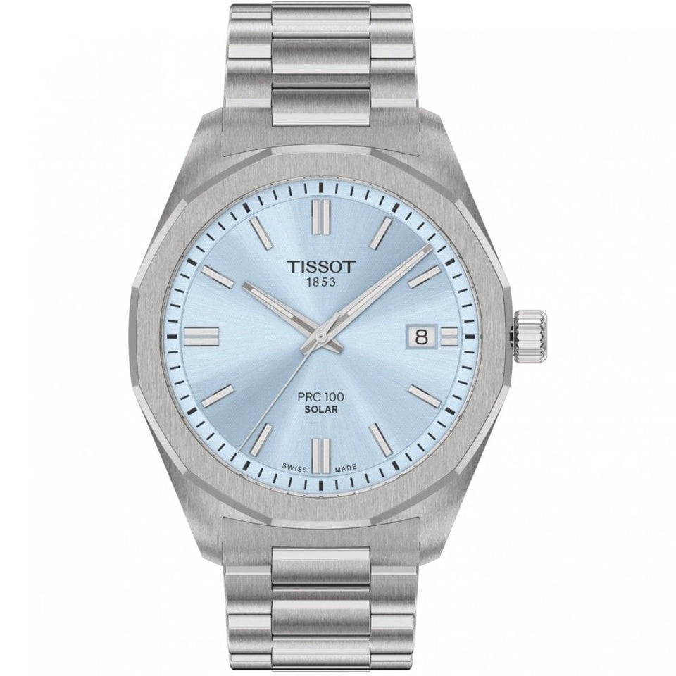 Tissot Men's PRC 100 Solar Ice Blue 39mm Watch