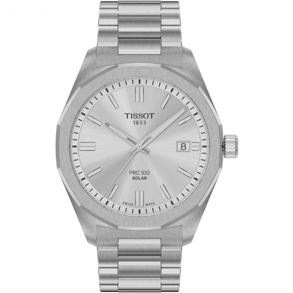 Tissot Men's PRC 100 Steel Solar Quartz 39mm Watch