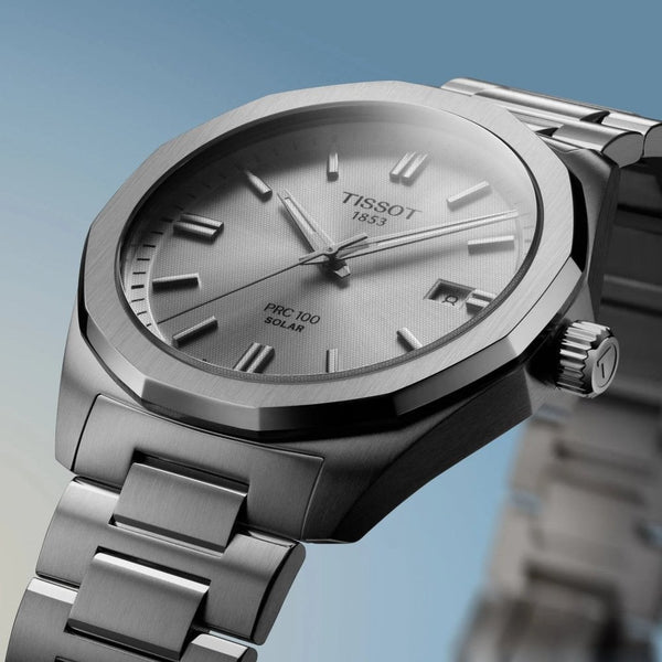 Tissot Men's PRC 100 Steel Solar Quartz 39mm Watch