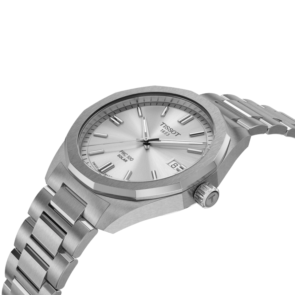 Tissot Men's PRC 100 Steel Solar Quartz 39mm Watch