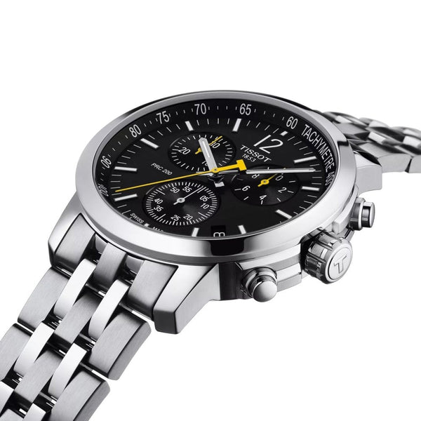 Tissot Men's PRC 200 Quartz Chronograph Watch | Black Dial