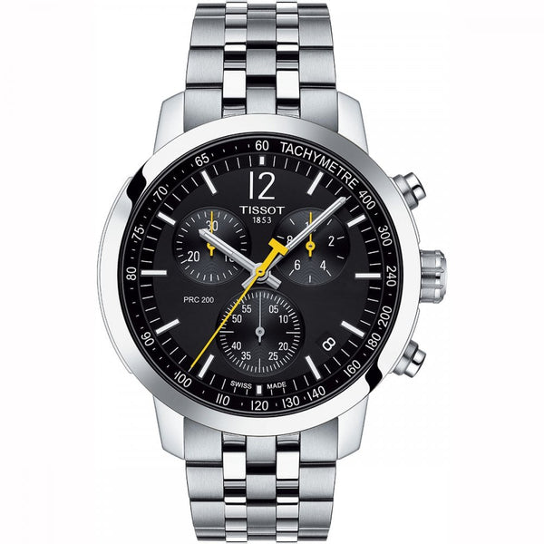 Tissot Men's PRC 200 Quartz Chronograph Watch | Black Dial