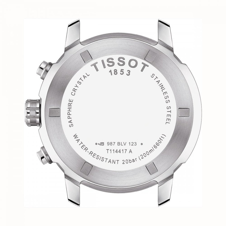 Tissot Men's PRC 200 Quartz Chronograph Watch | Black Dial