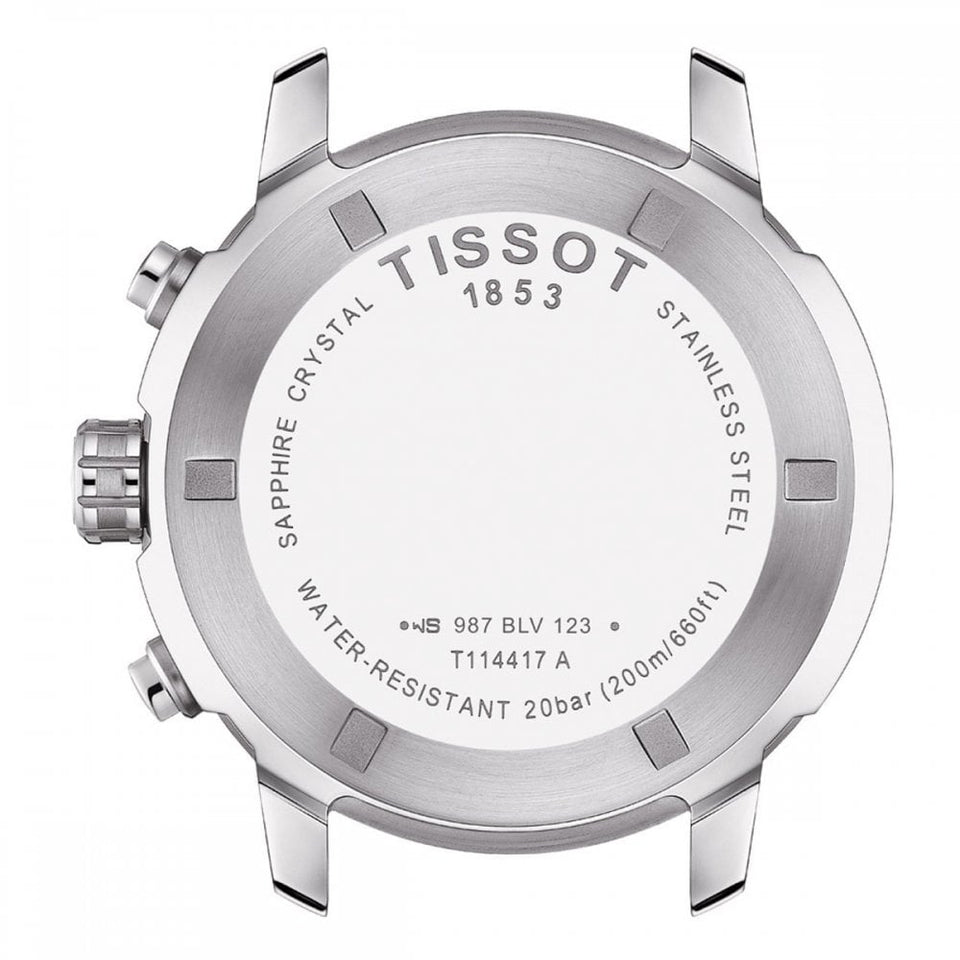 Tissot Men's PRC 200 Quartz Chronograph Watch | Blue Dial