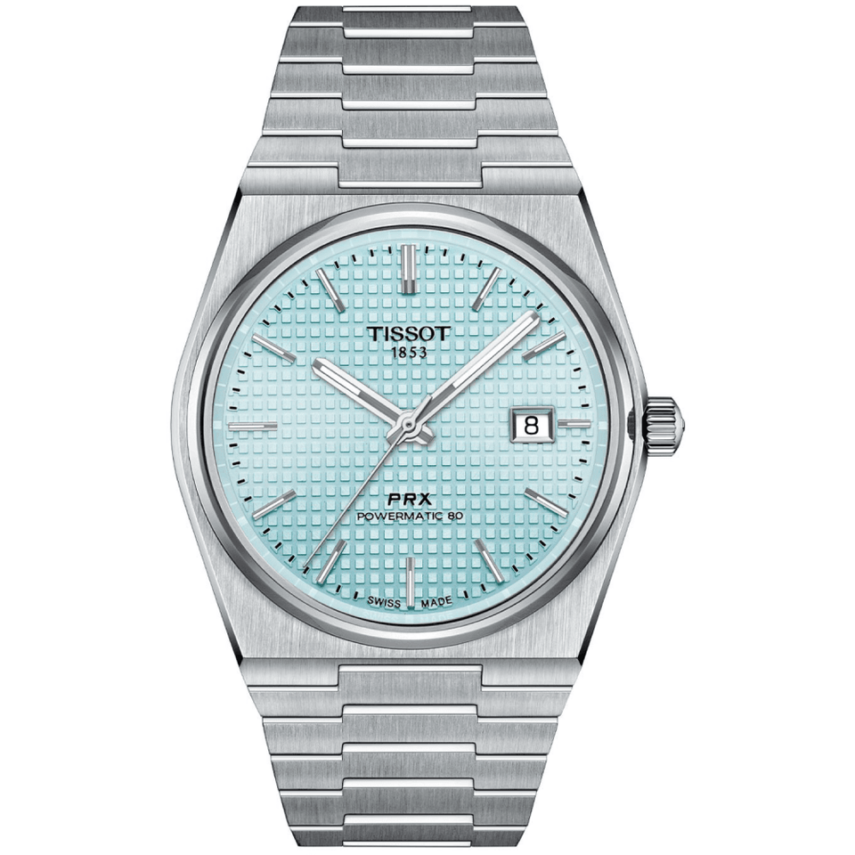Tissot Men's PRX 40mm Ice Blue Steel Automatic Watch