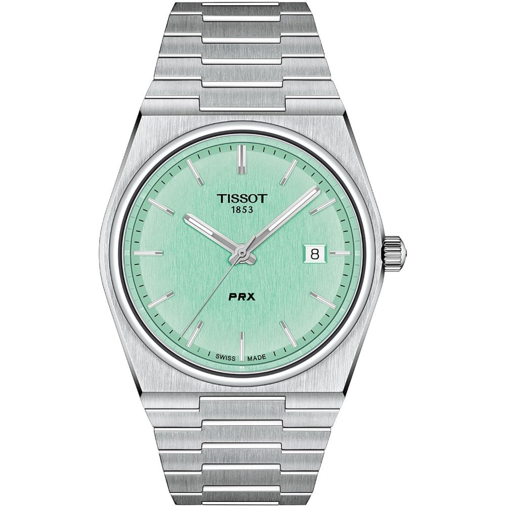 Tissot Men's PRX 40mm Mint Green Dial Quartz Watch