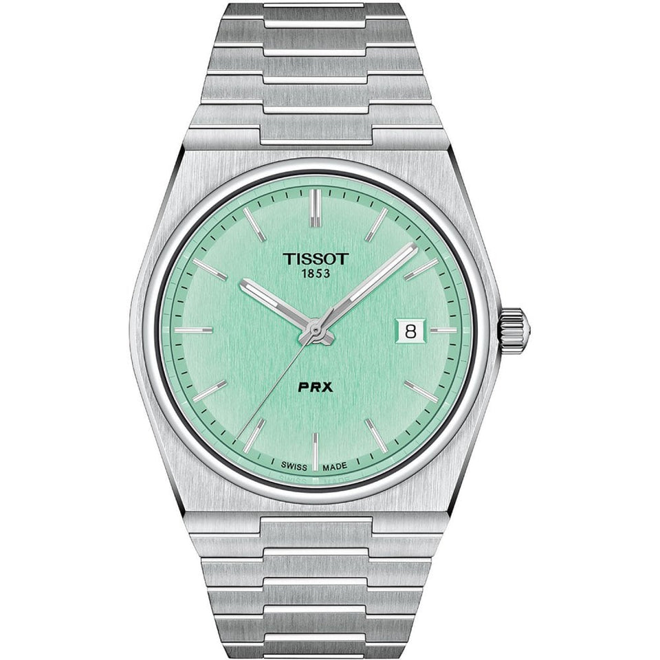 Tissot Men's PRX 40mm Mint Green Dial Quartz Watch