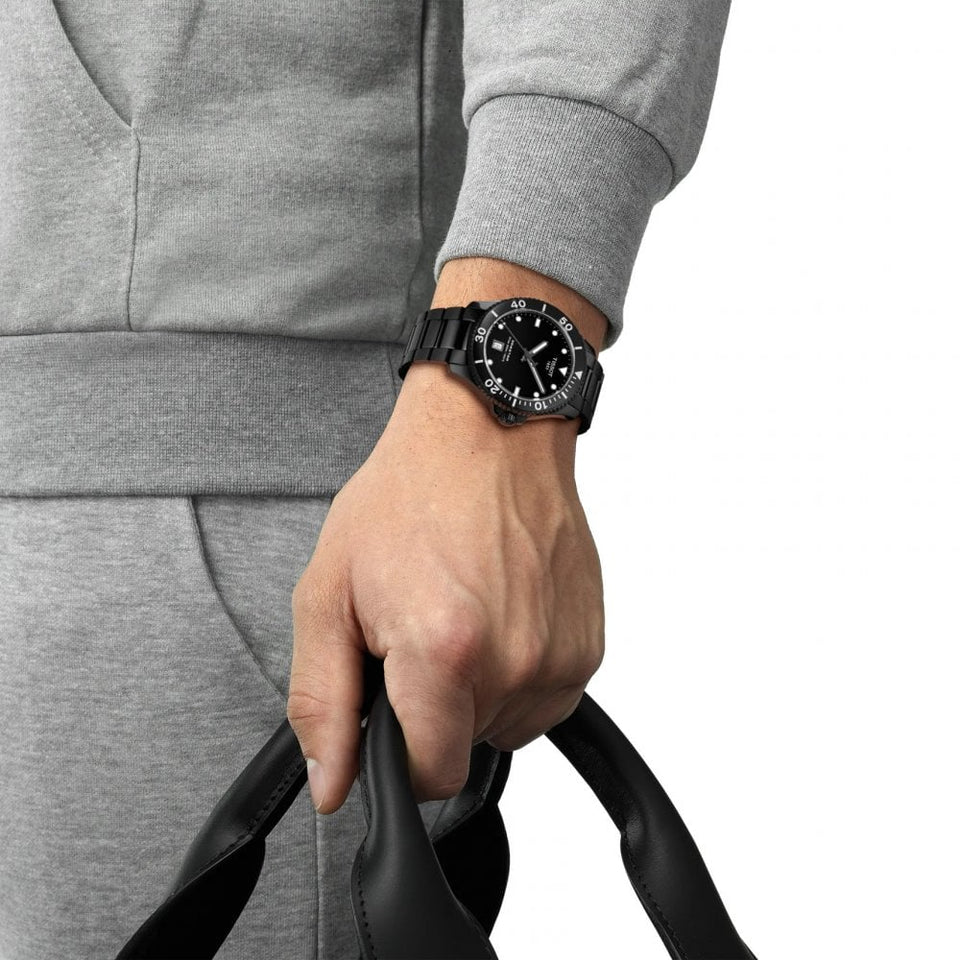 Tissot Men's Seastar 1000 40mm All Black Quartz Watch