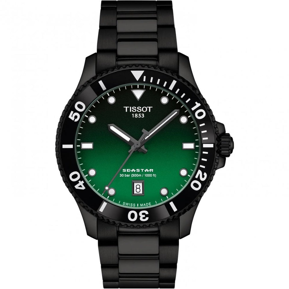 Tissot Men's Seastar 1000 40mm Green Gradient Quartz Watch