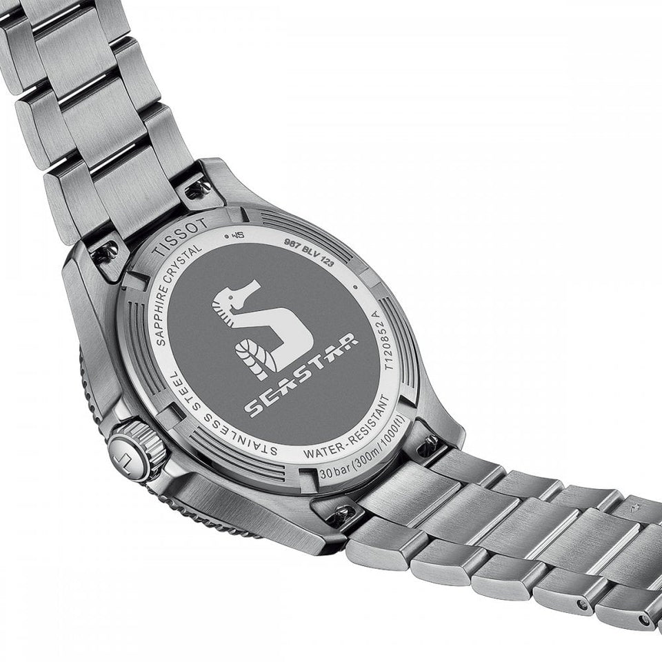 Tissot Men's Seastar 1000 Green & Black Quartz GMT Watch