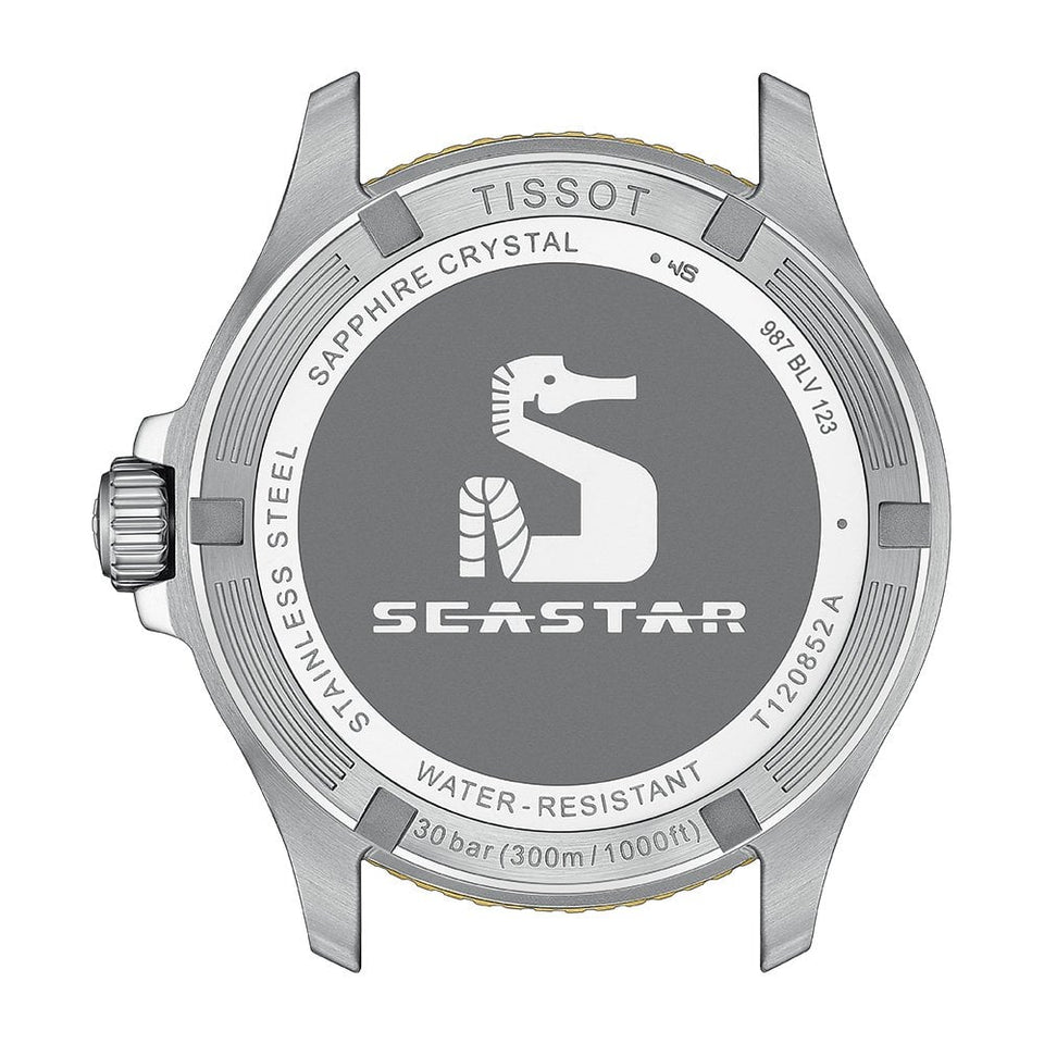 Tissot Men's Seastar 1000 Green & Black Quartz GMT Watch
