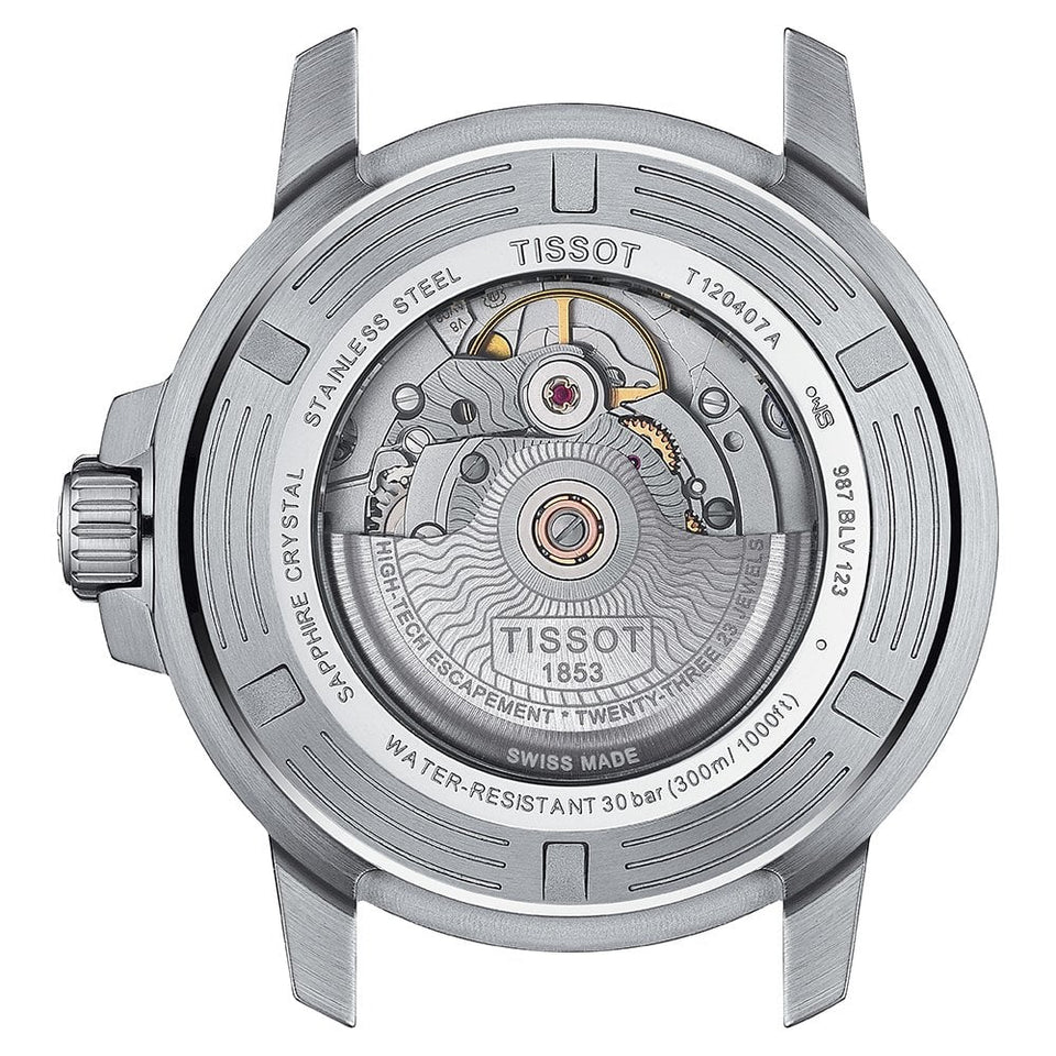 Tissot Men's Seastar 1000 Grey Ceramic Powermatic 80 Watch