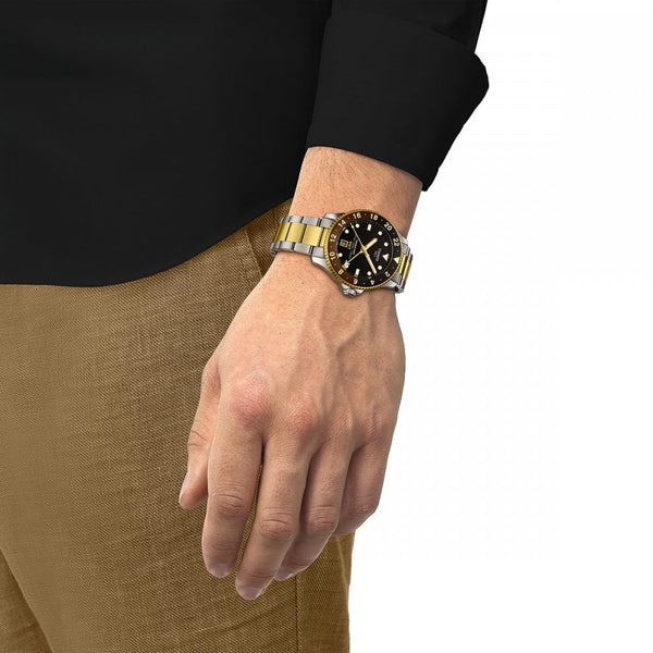 Tissot Men's Seastar 1000 Quartz GMT Two Tone Watch