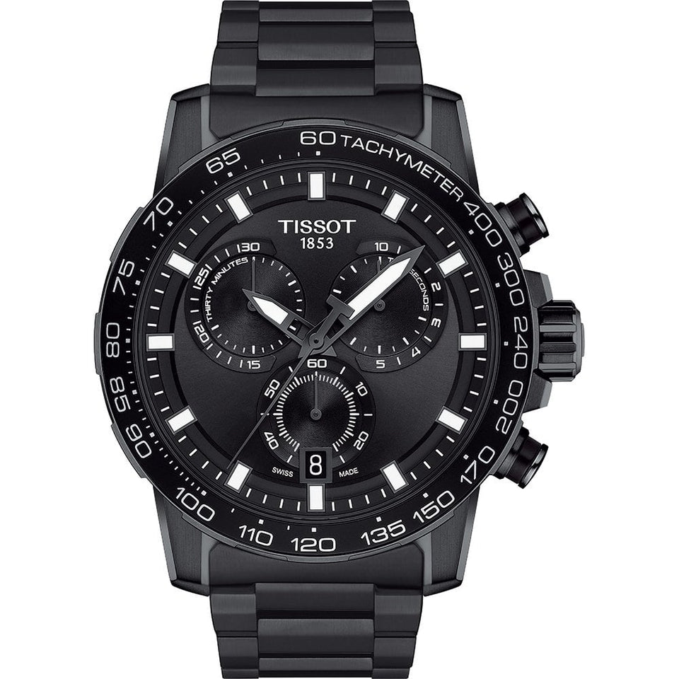 Tissot Men's Supersport Black PVD 46mm Chronograph Watch