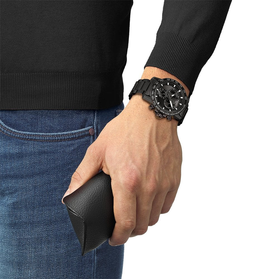 Tissot Men's Supersport Black PVD 46mm Chronograph Watch
