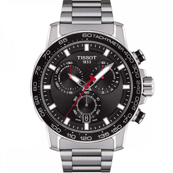 Tissot Men's Supersport Chrono Quartz Watch | Black Dial | 45.5mm