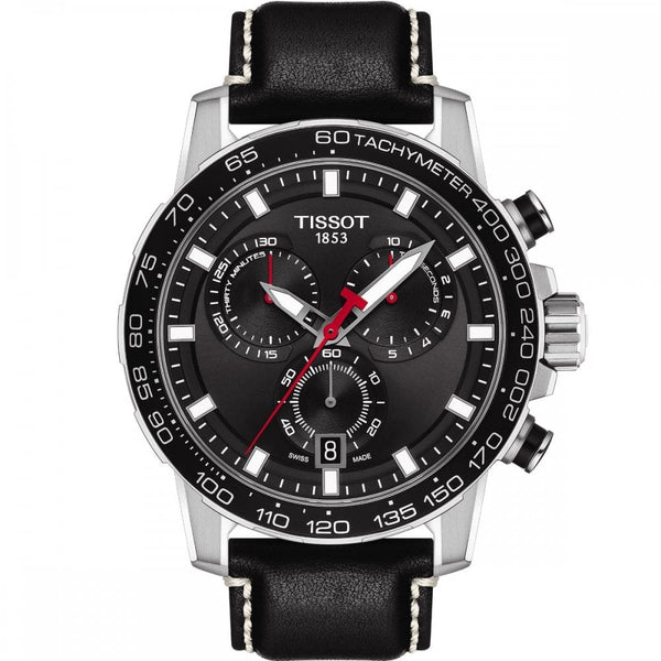 Tissot Men's Supersport Chrono Quartz Watch | Black Strap | 45.5mm