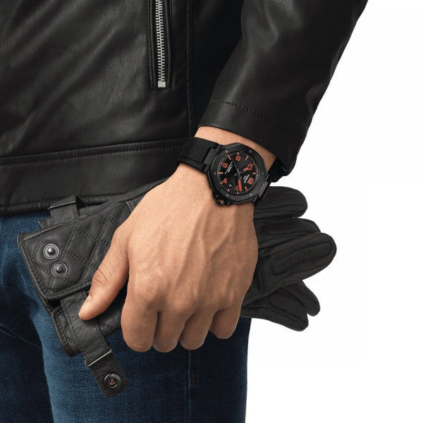Tissot Men's T-Race Black PVD Powermatic 80 Strap Watch