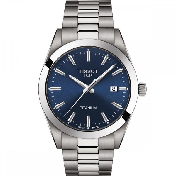 Tissot Men's Titanium Blue Dial Gentleman Quartz Watch