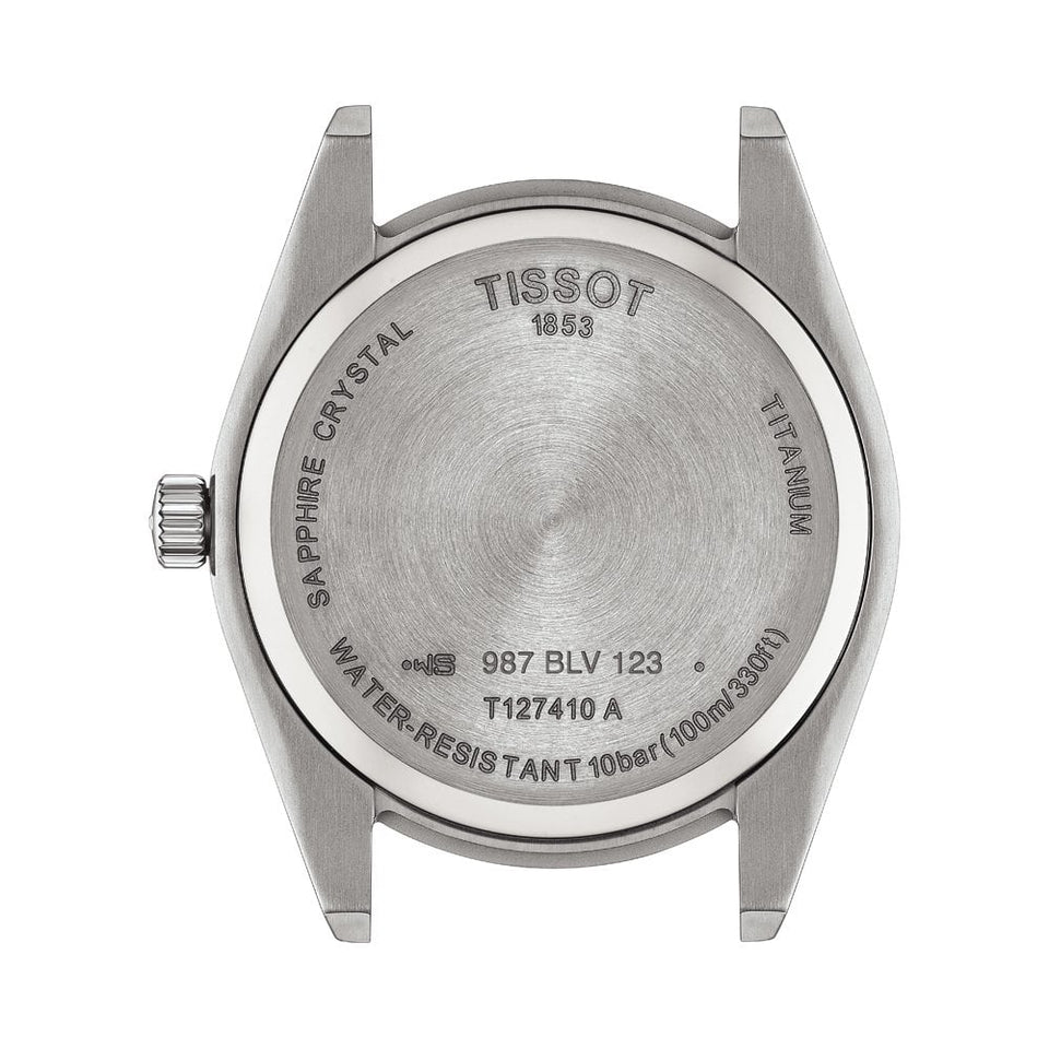 Tissot Men's Titanium Blue Dial Gentleman Quartz Watch