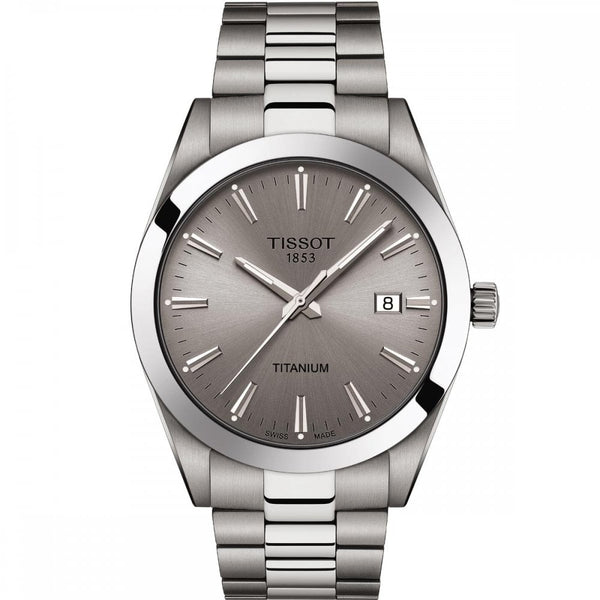 Tissot Men's Titanium Grey Dial Gentleman Quartz Watch