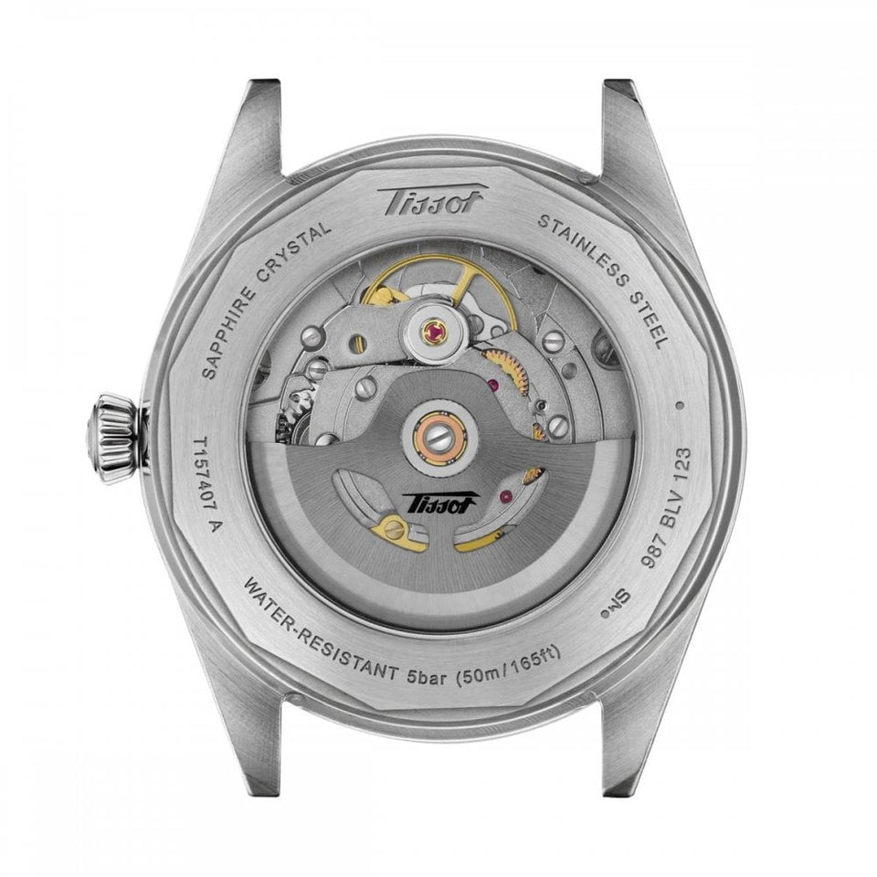 Tissot Men's Visodate 39mm Automatic Brown Strap Watch