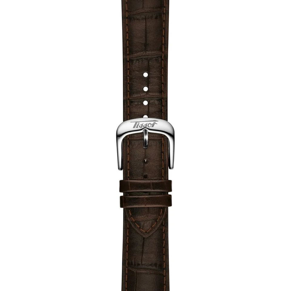 Tissot Men's Visodate 39mm Automatic Brown Strap Watch