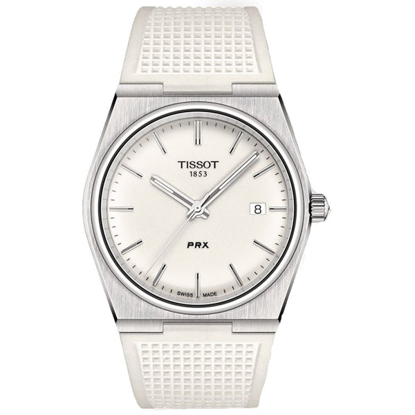 Tissot Men's White Strap 40mm Quartz PRX