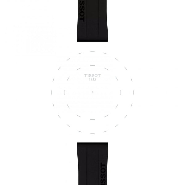 Tissot Offical Black Silicone Strap 18mm