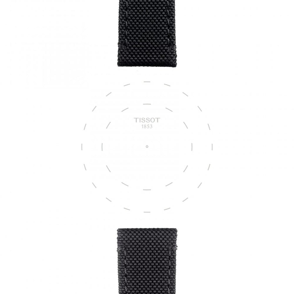 Tissot Official Black Fabric Strap 21mm