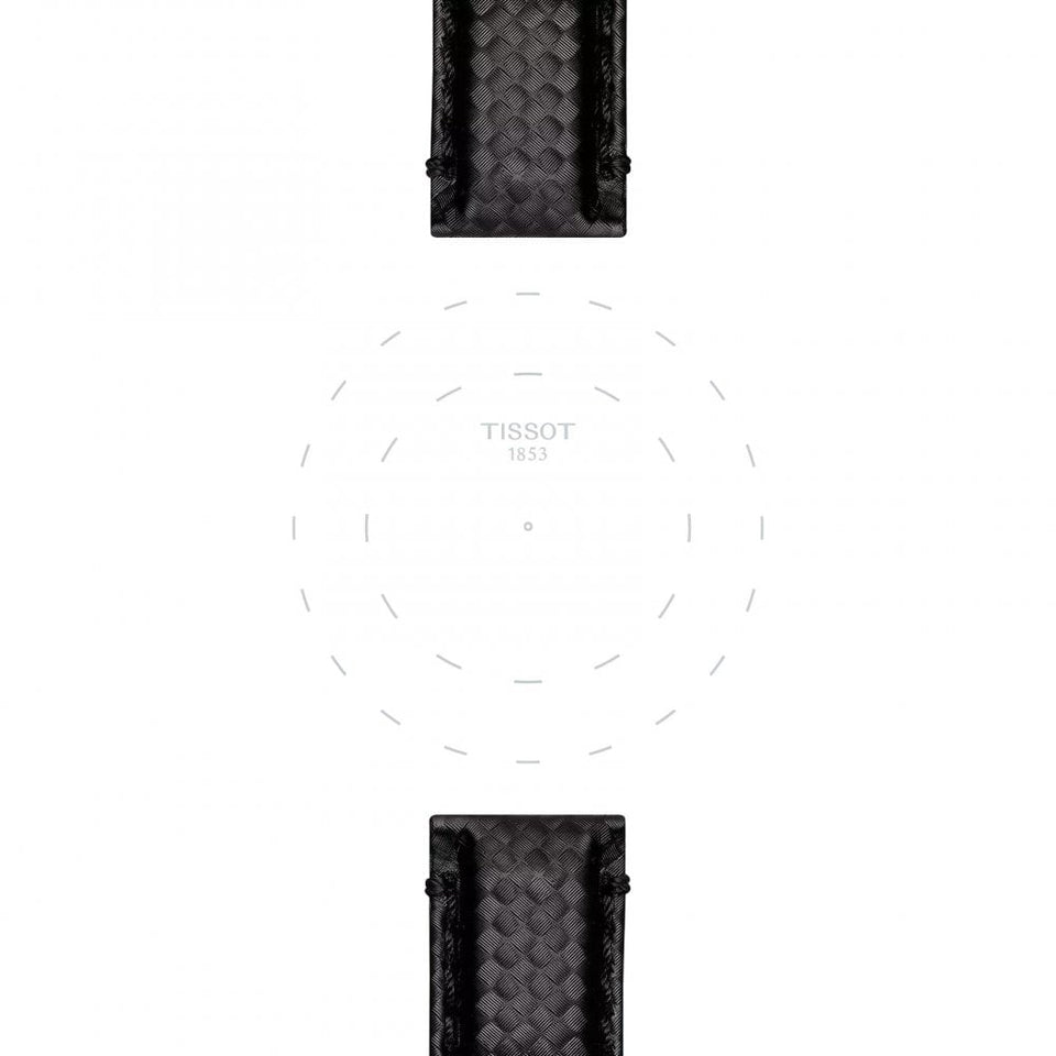 Tissot Official Black Fabric Strap Watch 20mm