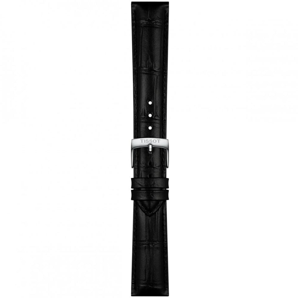 Tissot Official Black Leather Strap 18mm