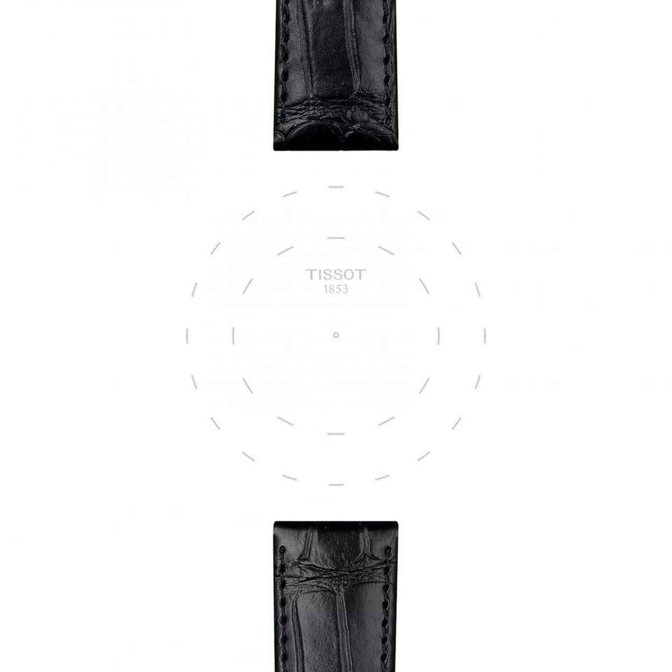 Tissot Official Black Leather Strap 20mm