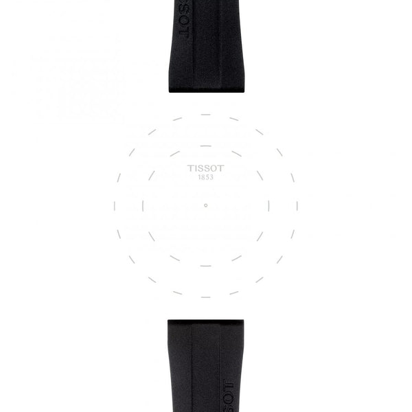 Tissot Official Black Rubber Strap 20mm