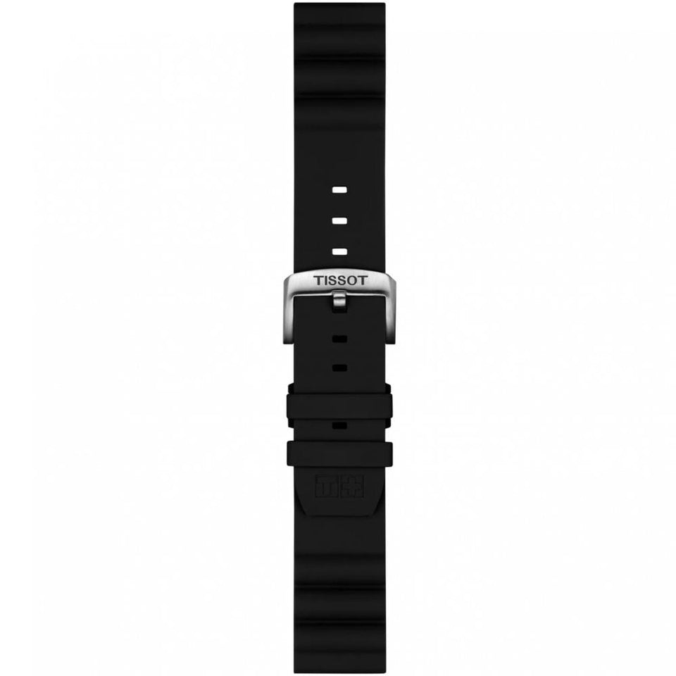 Tissot Official Black Silicone Strap 22mm