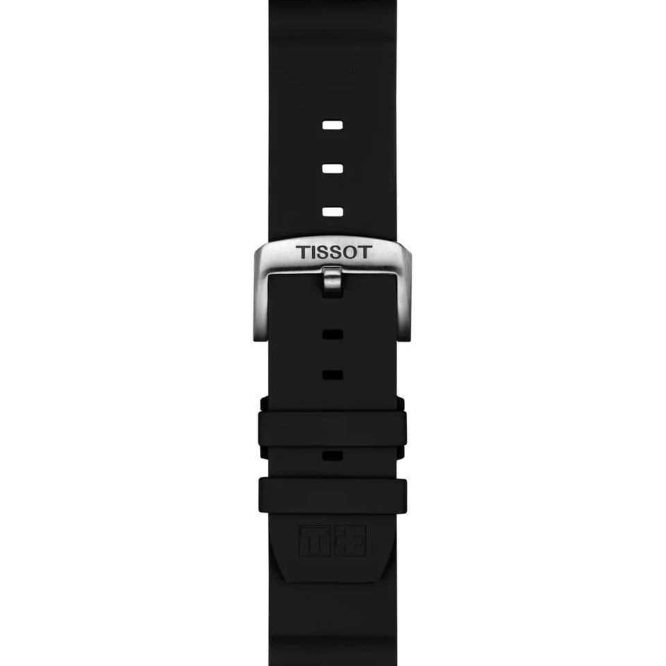 Tissot Official Black Silicone Strap 22mm
