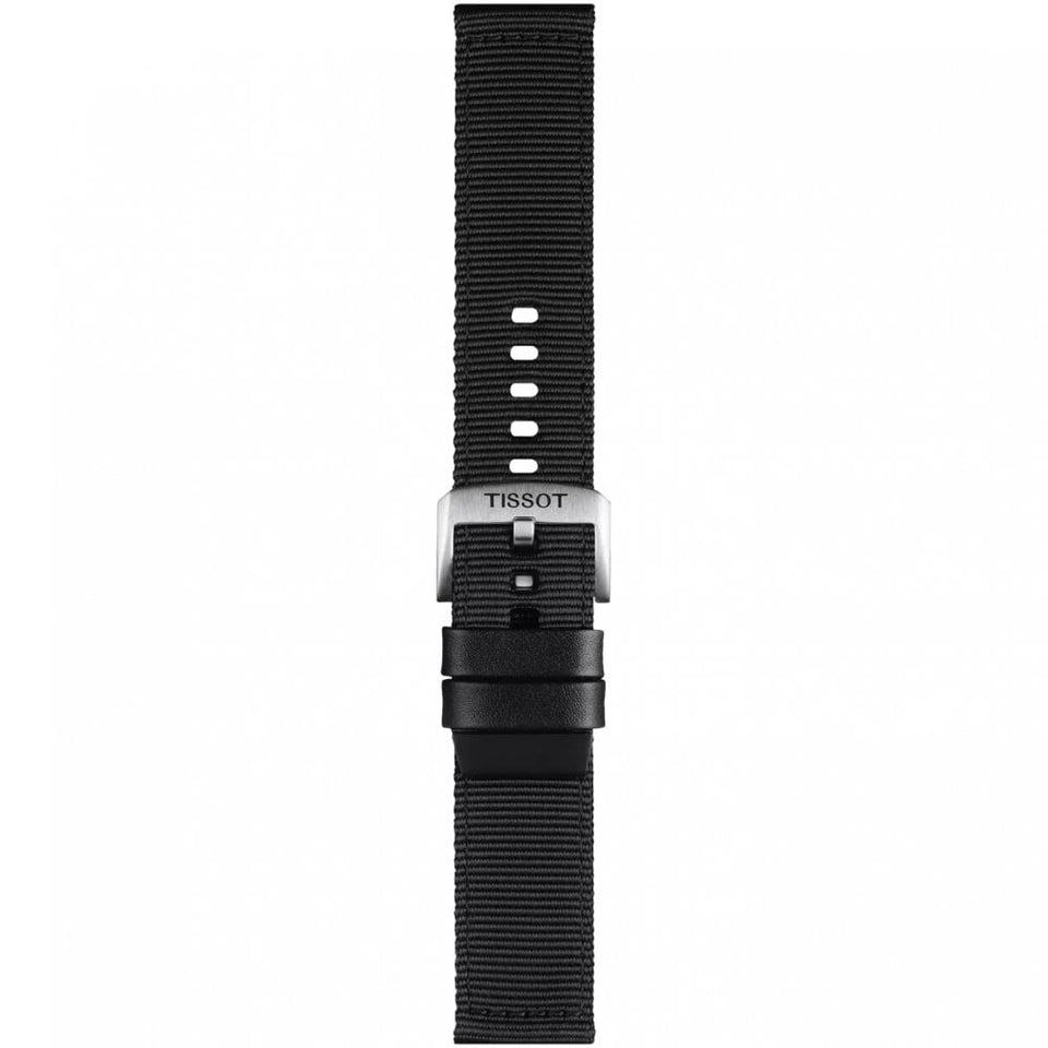Tissot Official Black Textile Strap 22mm