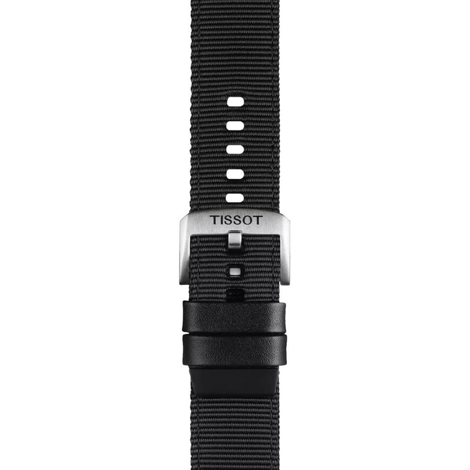 Tissot Official Black Textile Strap 22mm