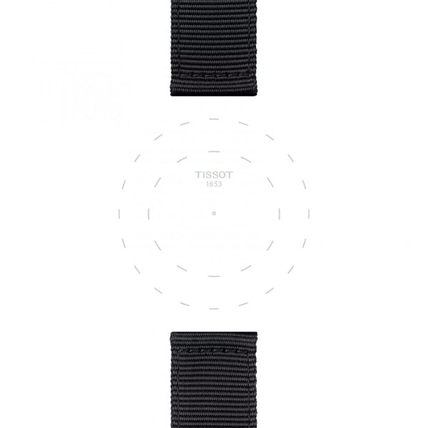 Tissot Official Black Textile Strap 22mm