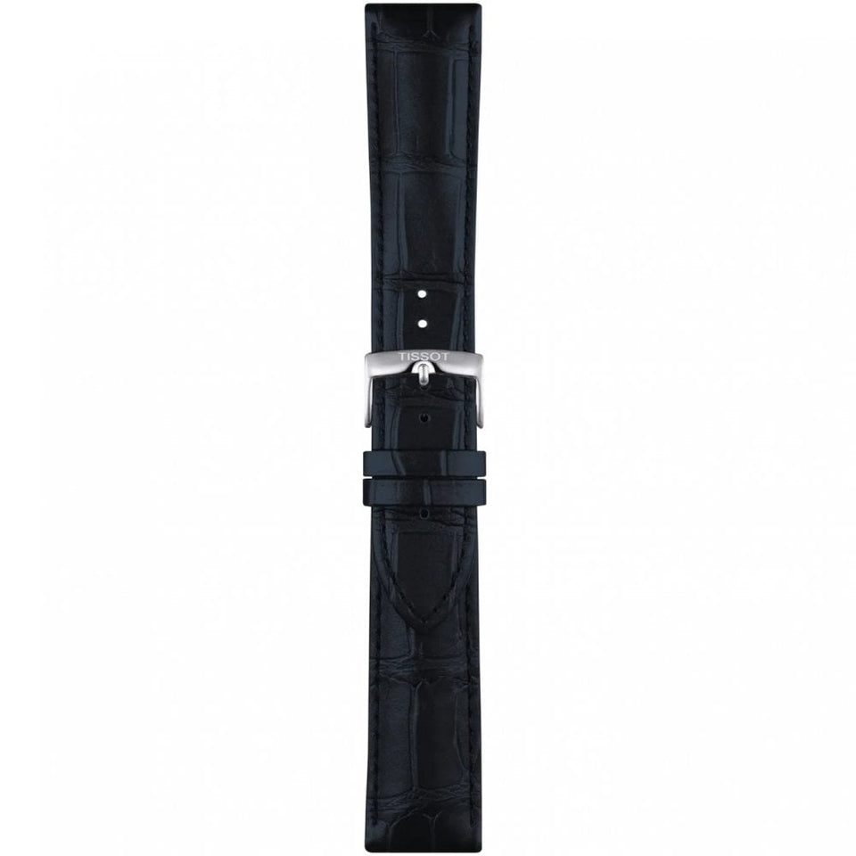Tissot Official Blue Alligator Style Leather Strap 22mm